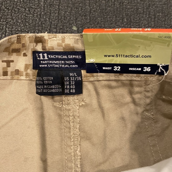 5.11 TACTICAL® Men’s Cargo COTTON CANVAS PANT - Picture 7 of 7